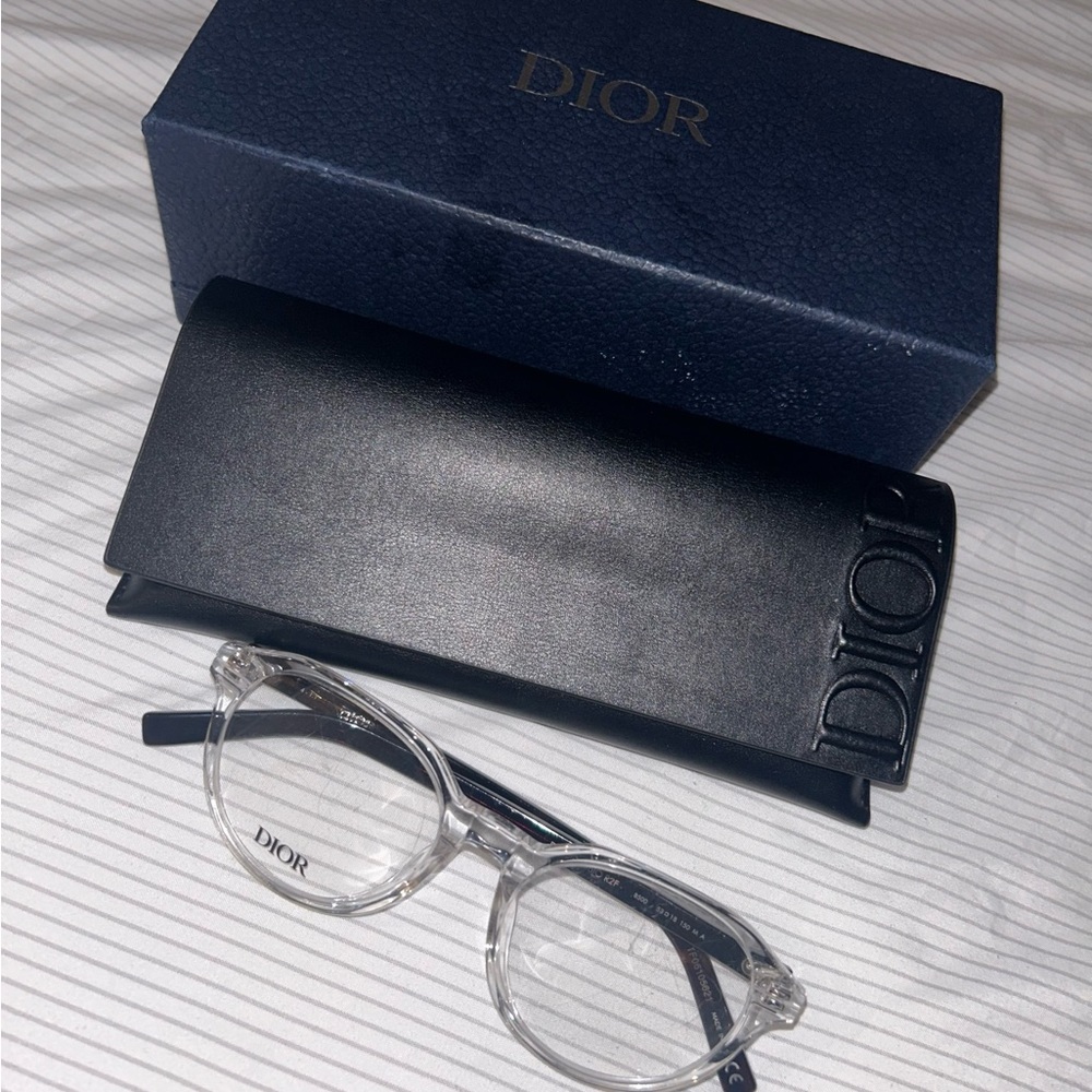 Dior clear glasses